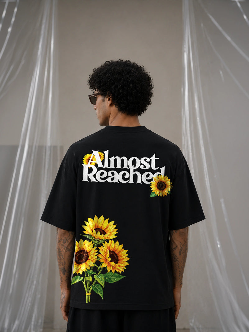 The Sunflower Theory Unisex Black Oversized T-Shirt