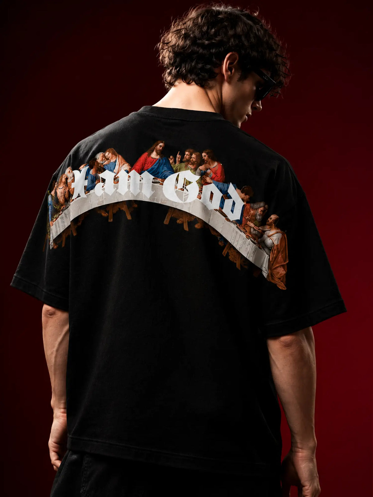 God's Plan Black Oversized T-Shirt