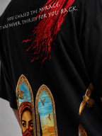 Arabic Thirst Unisex Black Oversized T-Shirt