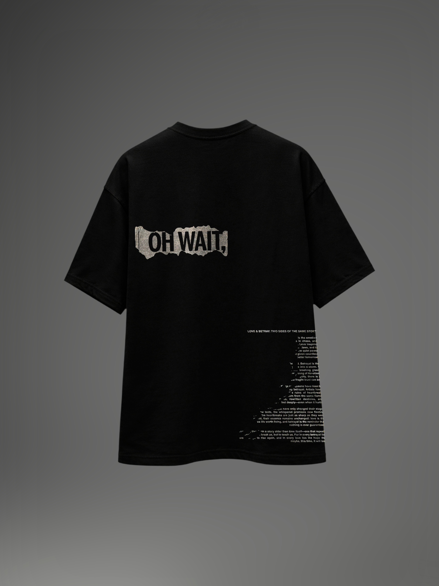 Eclipsed Dreams Unisex Black Oversized T-Shirt