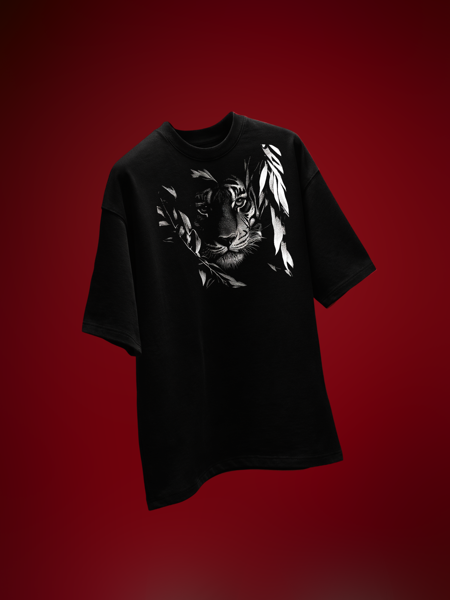 Alpha Unisex Black Oversized T-Shirt