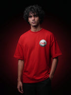 The Diet Choke Unisex Red Oversized Tshirt