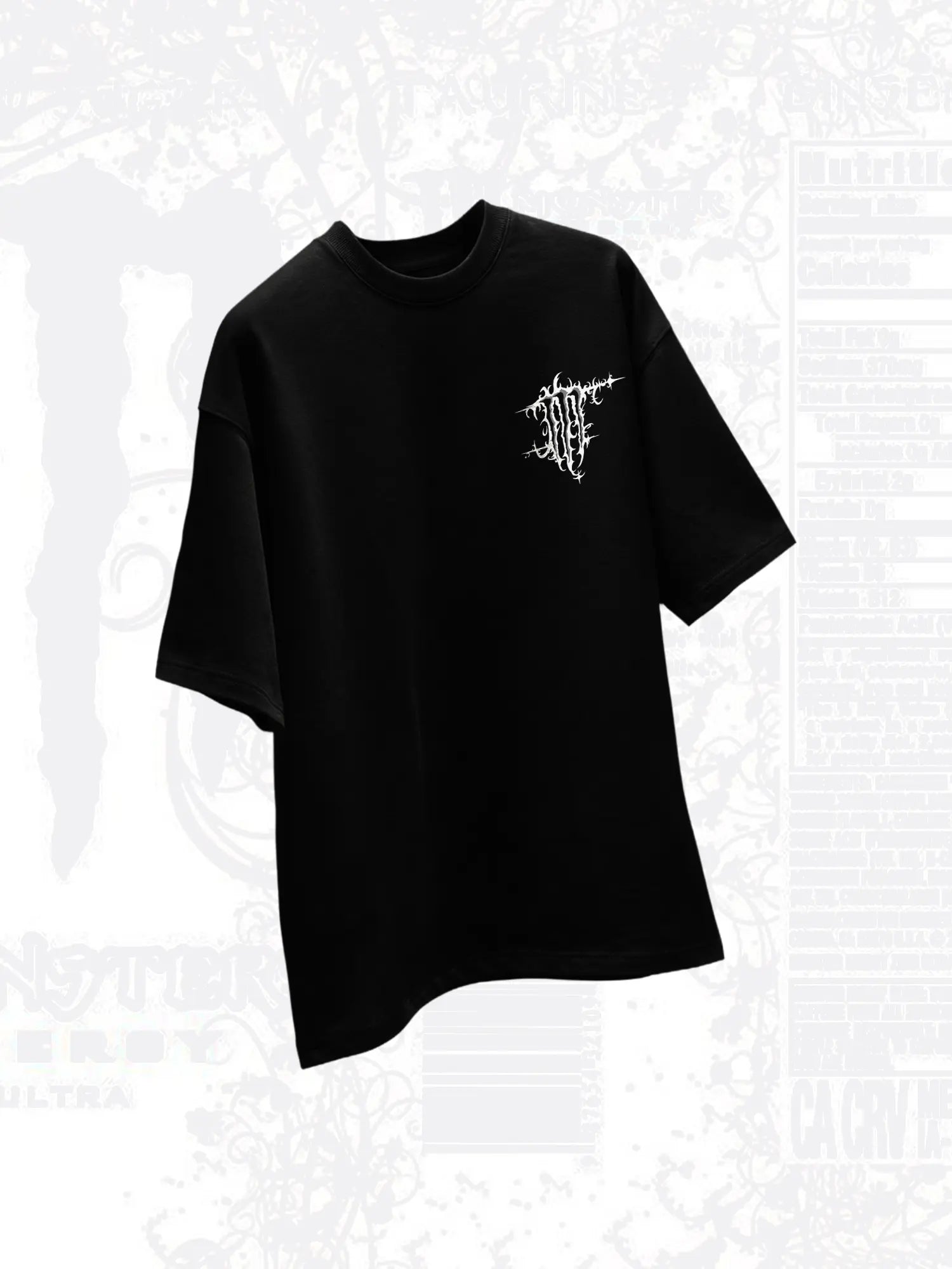 The Monster Energy Unisex Black Oversized Tshirt