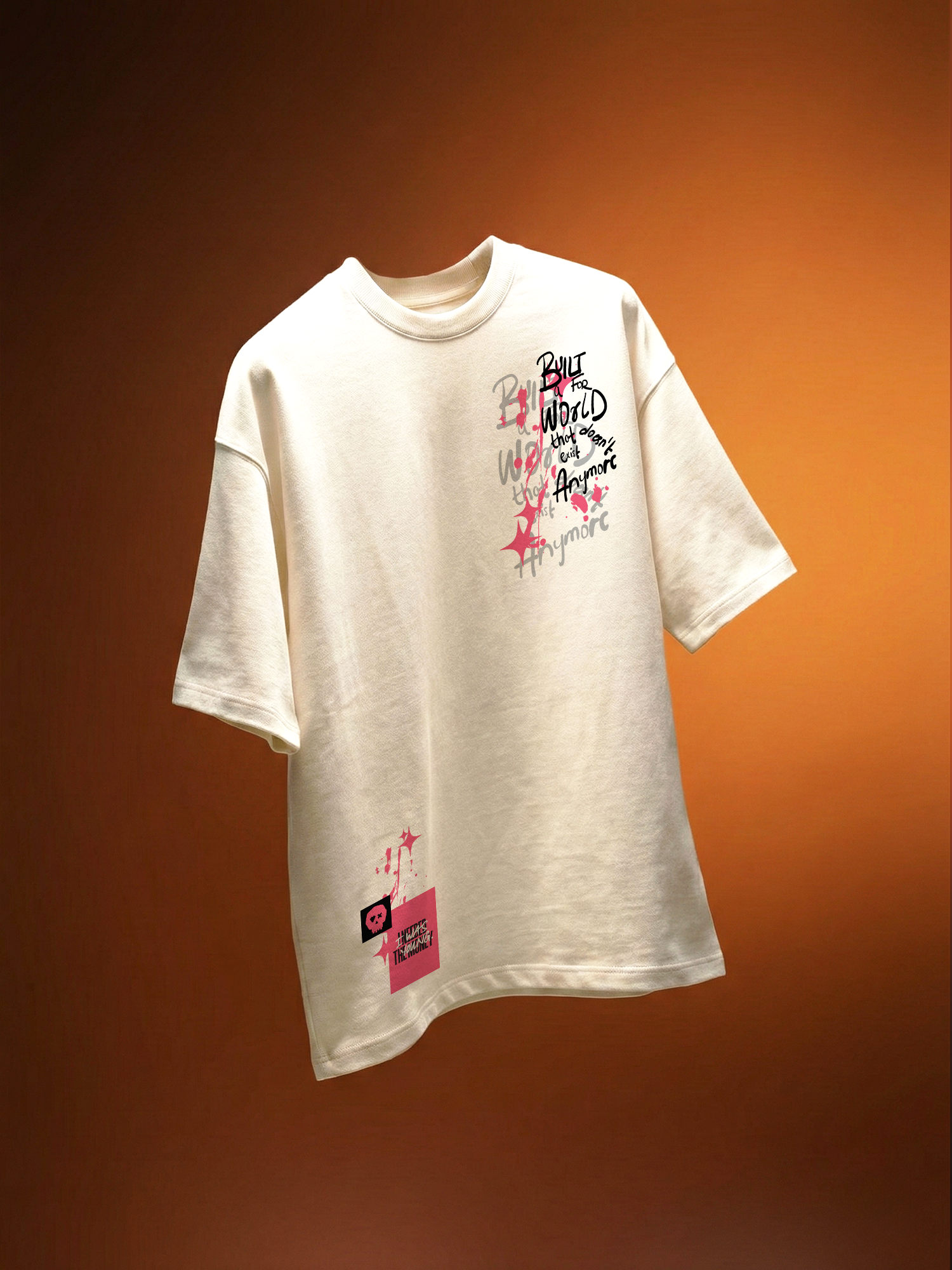 Cold Memory Unisex Off-White Oversized T-Shirt