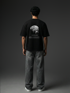 Shadow Plan Black Unisex Oversized Tshirt