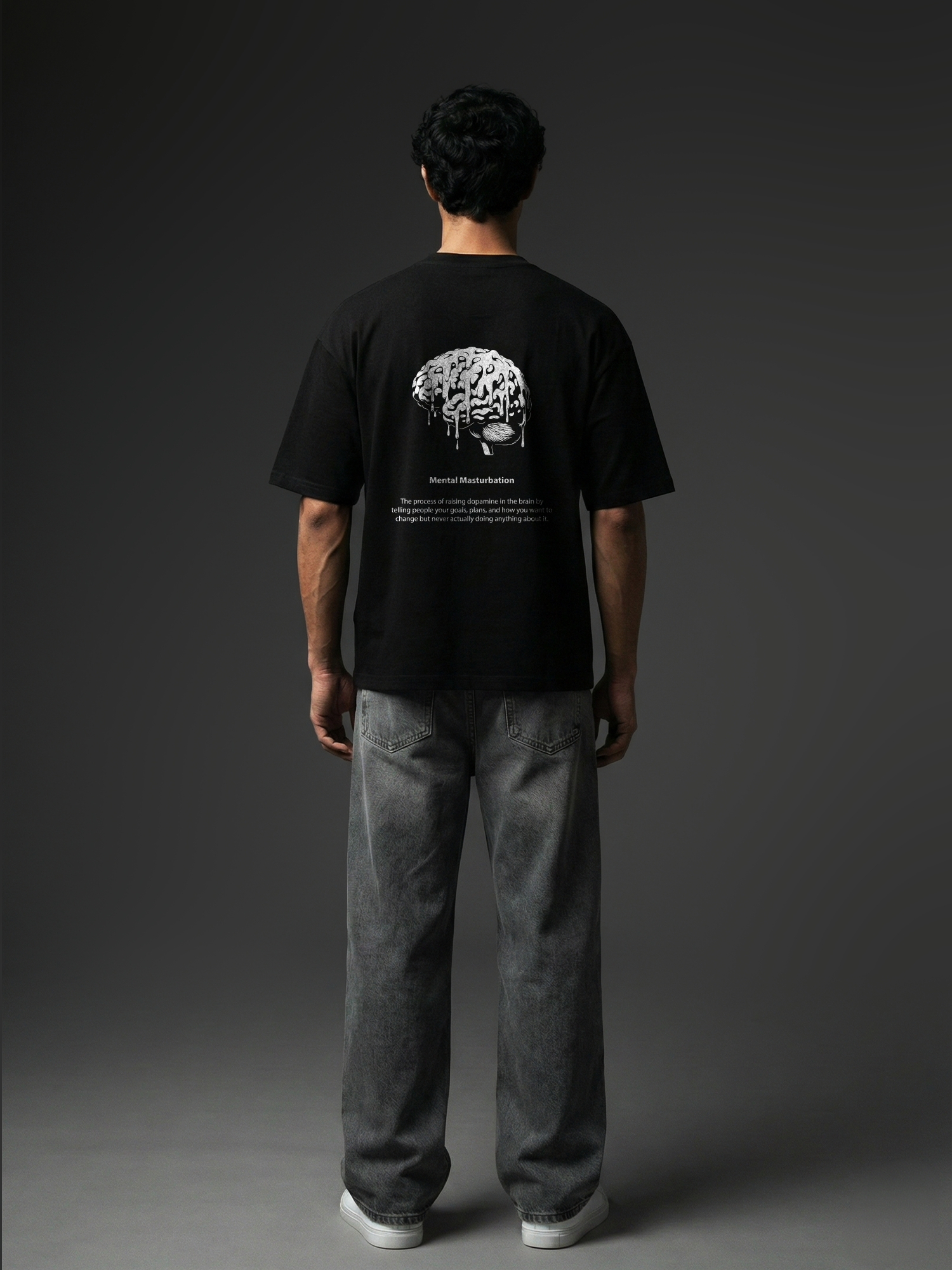 Shadow Plan Black Unisex Oversized Tshirt