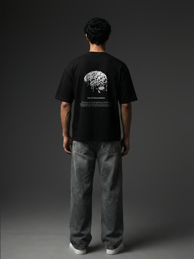 Shadow Plan Black Unisex Oversized Tshirt