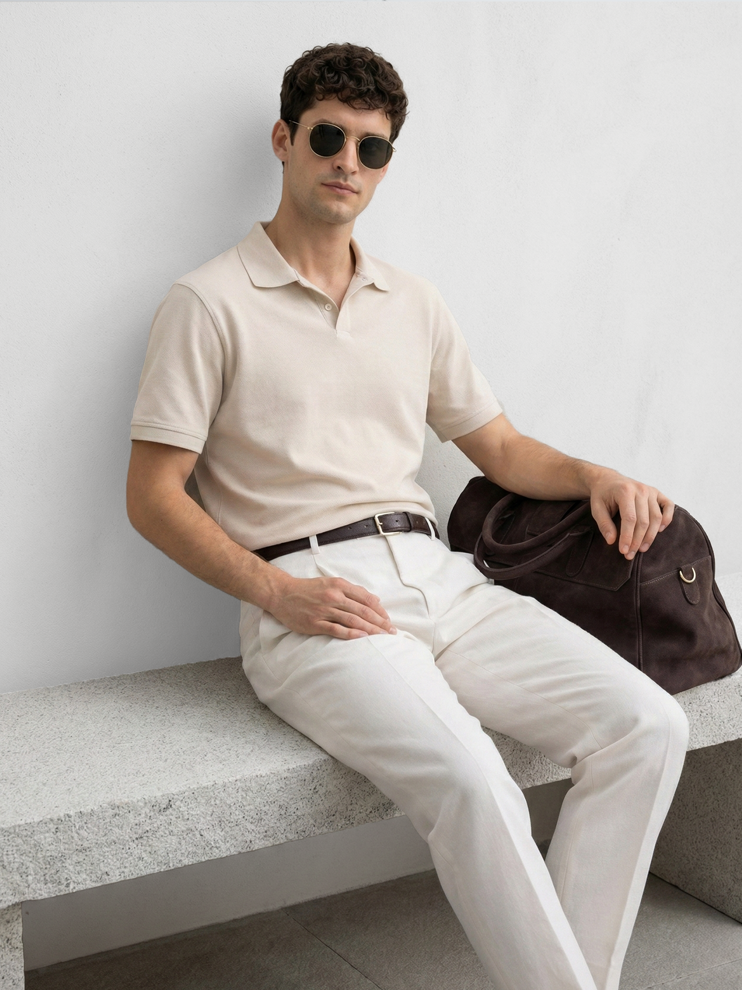 Classic Beige Unisex Polo