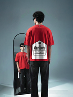 Marlboro Unisex Red Oversized T-Shirt