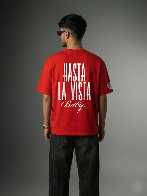The Final Act Unisex Red Oversized T-Shirt