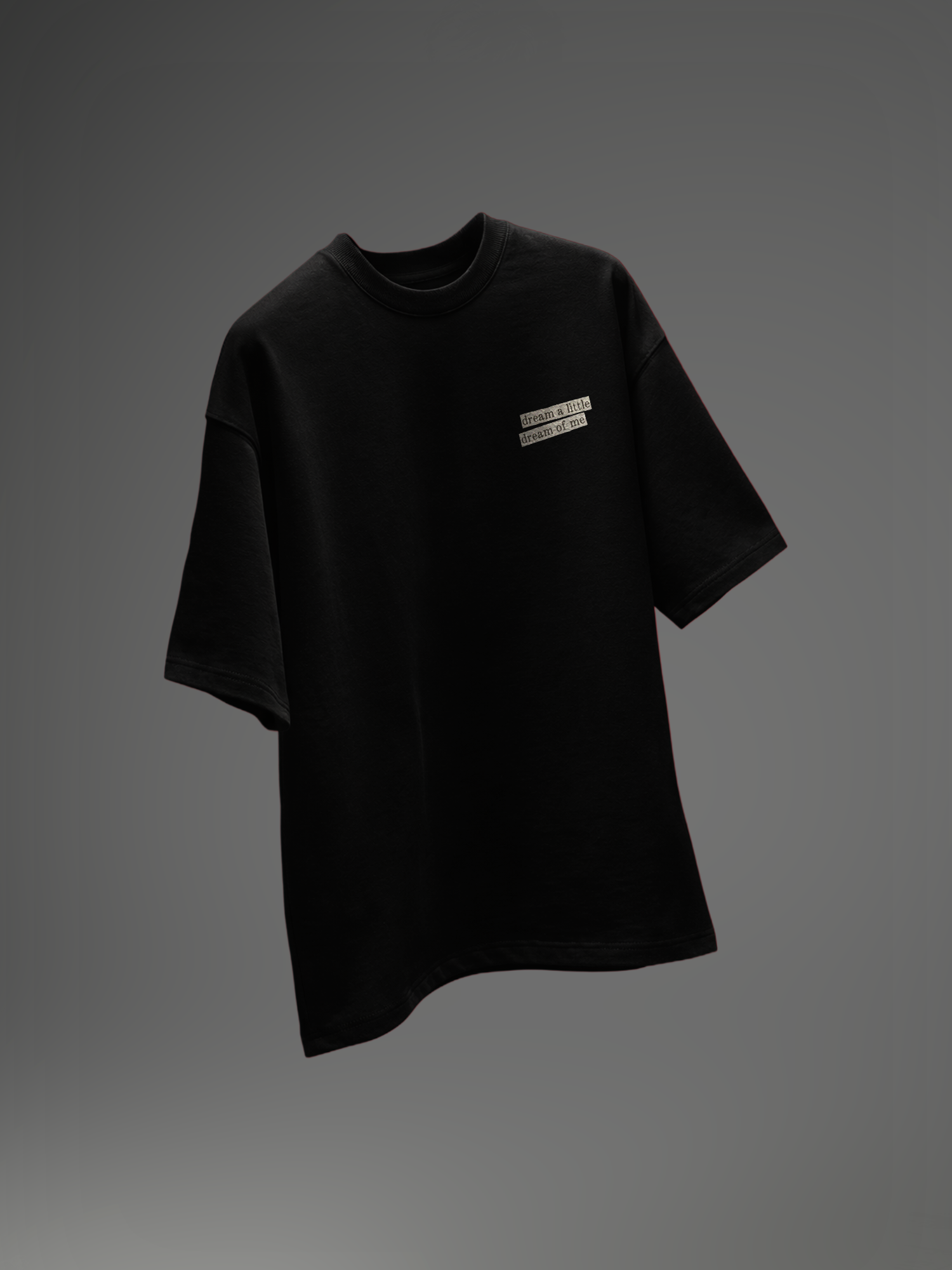 Eclipsed Dreams Unisex Black Oversized T-Shirt