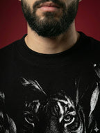 Alpha Unisex Black Oversized T-Shirt