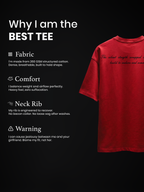 Black Panther Unisex Red Oversized T-Shirt