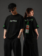 The Baddiemeister Unisex Black Oversized T-Shirt