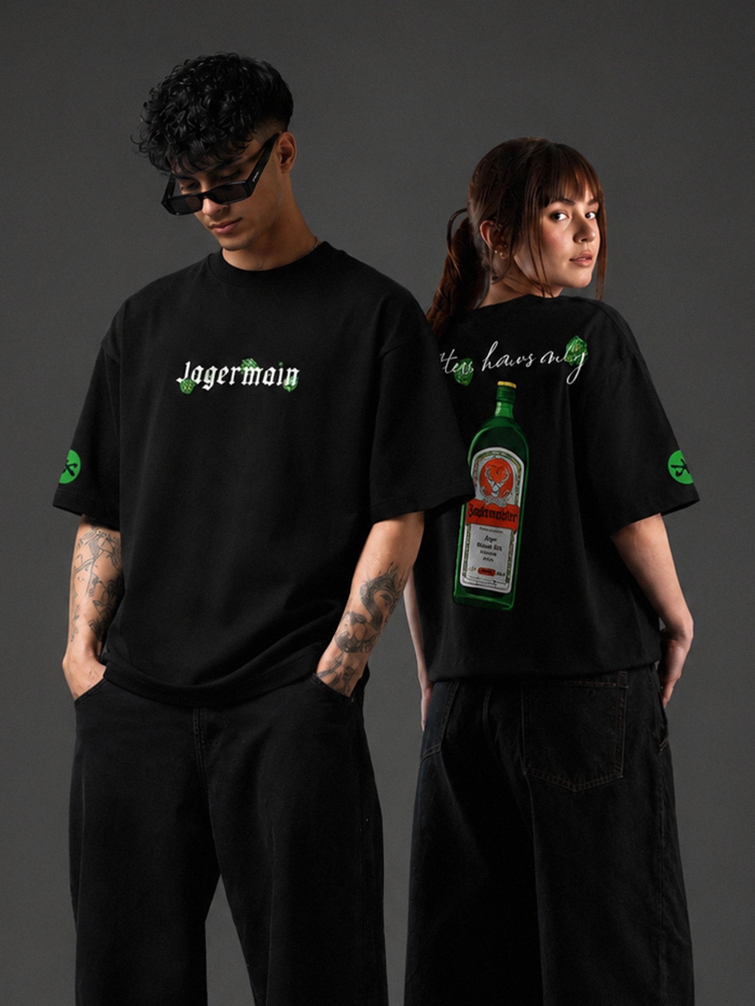 The Baddiemeister Unisex Black Oversized T-Shirt