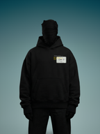 Open Studio Unisex Black Oversized Fit Fleece Hoodie