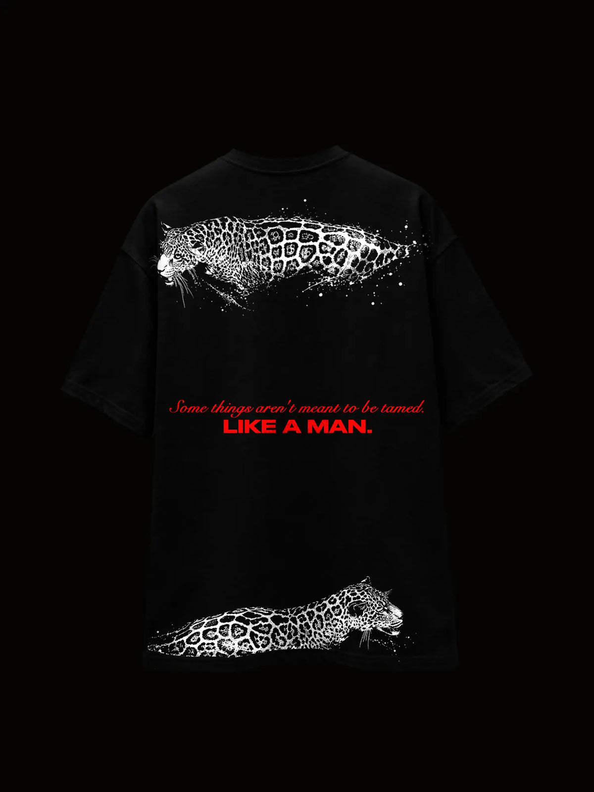 Untamed Unisex Black Oversized T-Shirt