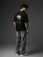 Shadow Plan Black Unisex Oversized Tshirt