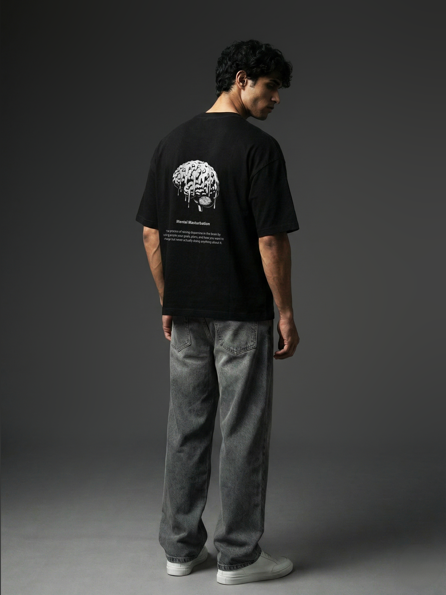 Shadow Plan Black Unisex Oversized Tshirt