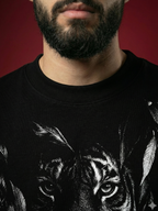 Alpha Unisex Black Oversized T-Shirt