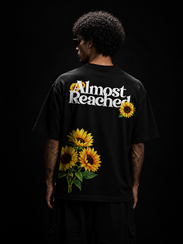 The Sunflower Theory Unisex Black Oversized T-Shirt