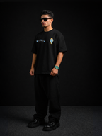 The Slay-Fire Unisex Black Oversized T-Shirt