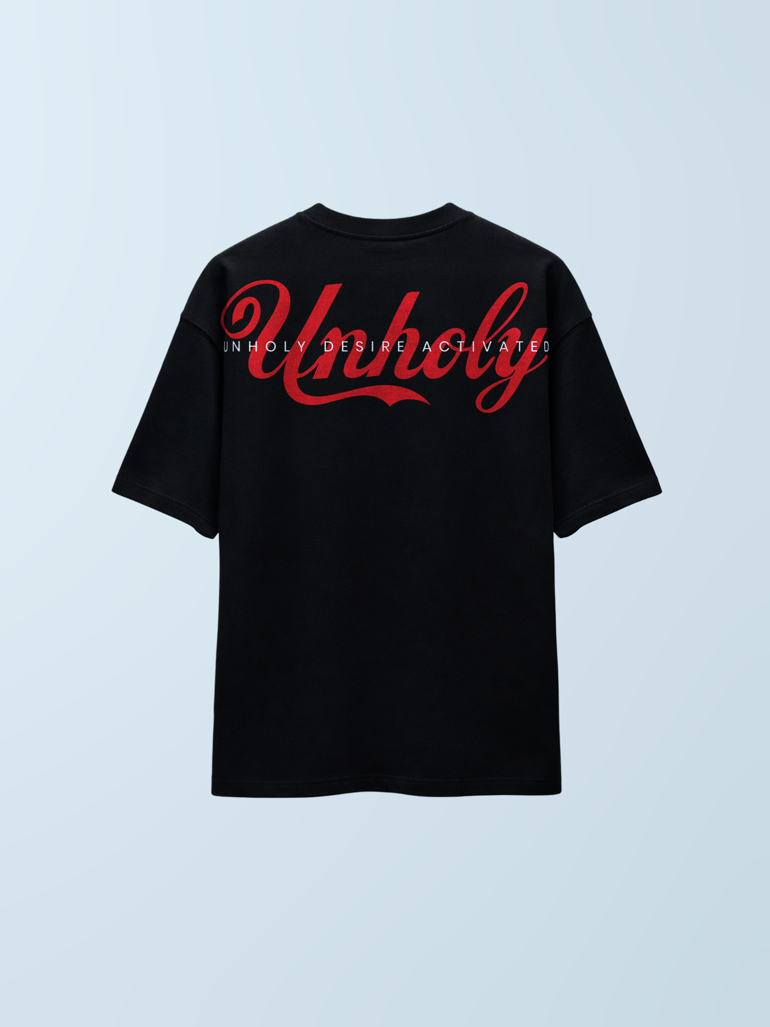 The Unholy Unisex Black Oversized T-Shirt