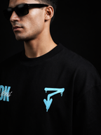 The Pardon Unisex Black Oversized Tshirt