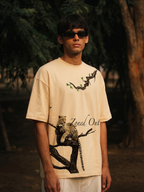 The Silent Apex Unisex Off-White Oversized T-Shirt