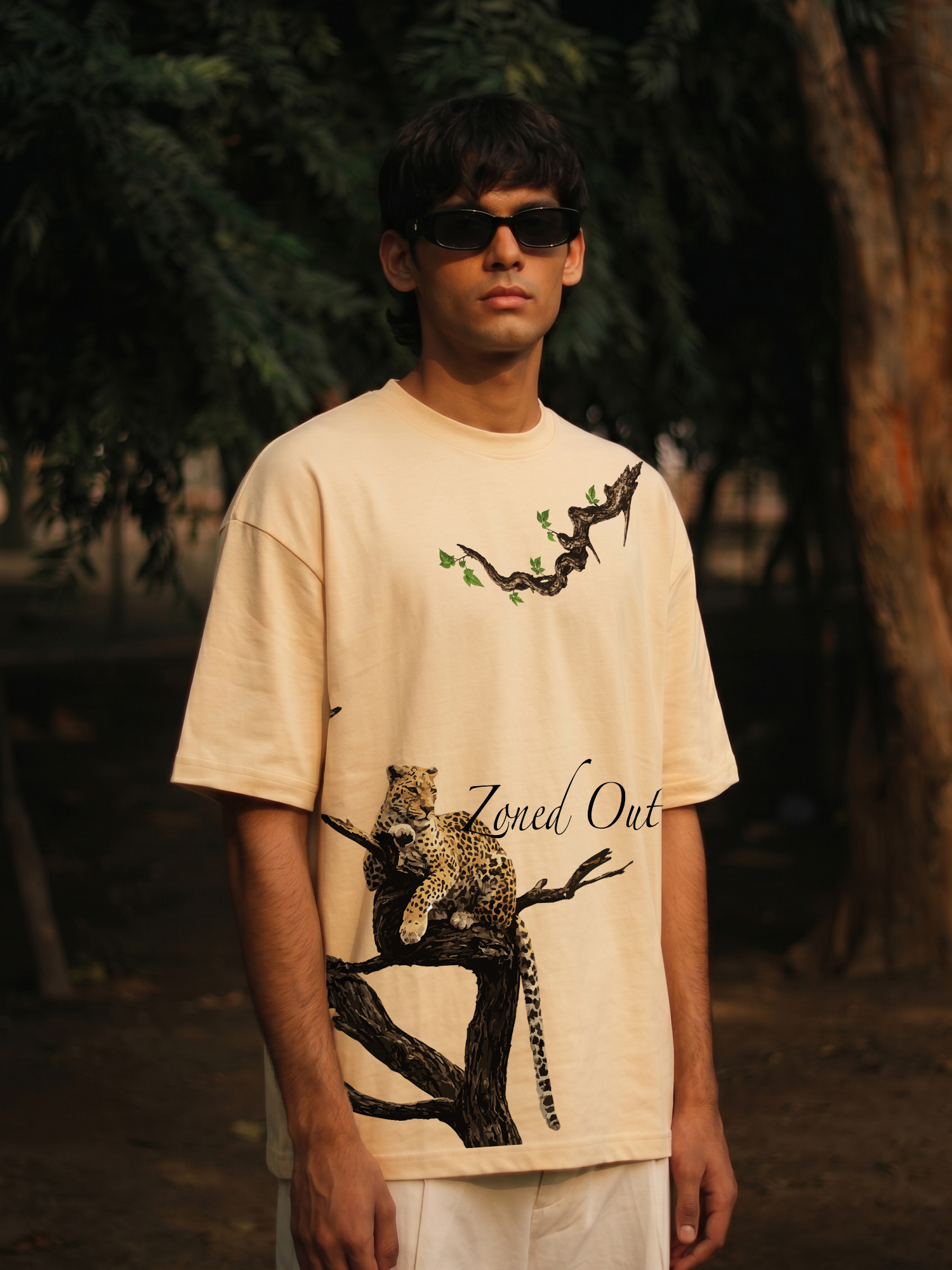 The Silent Apex Unisex Off-White Oversized T-Shirt