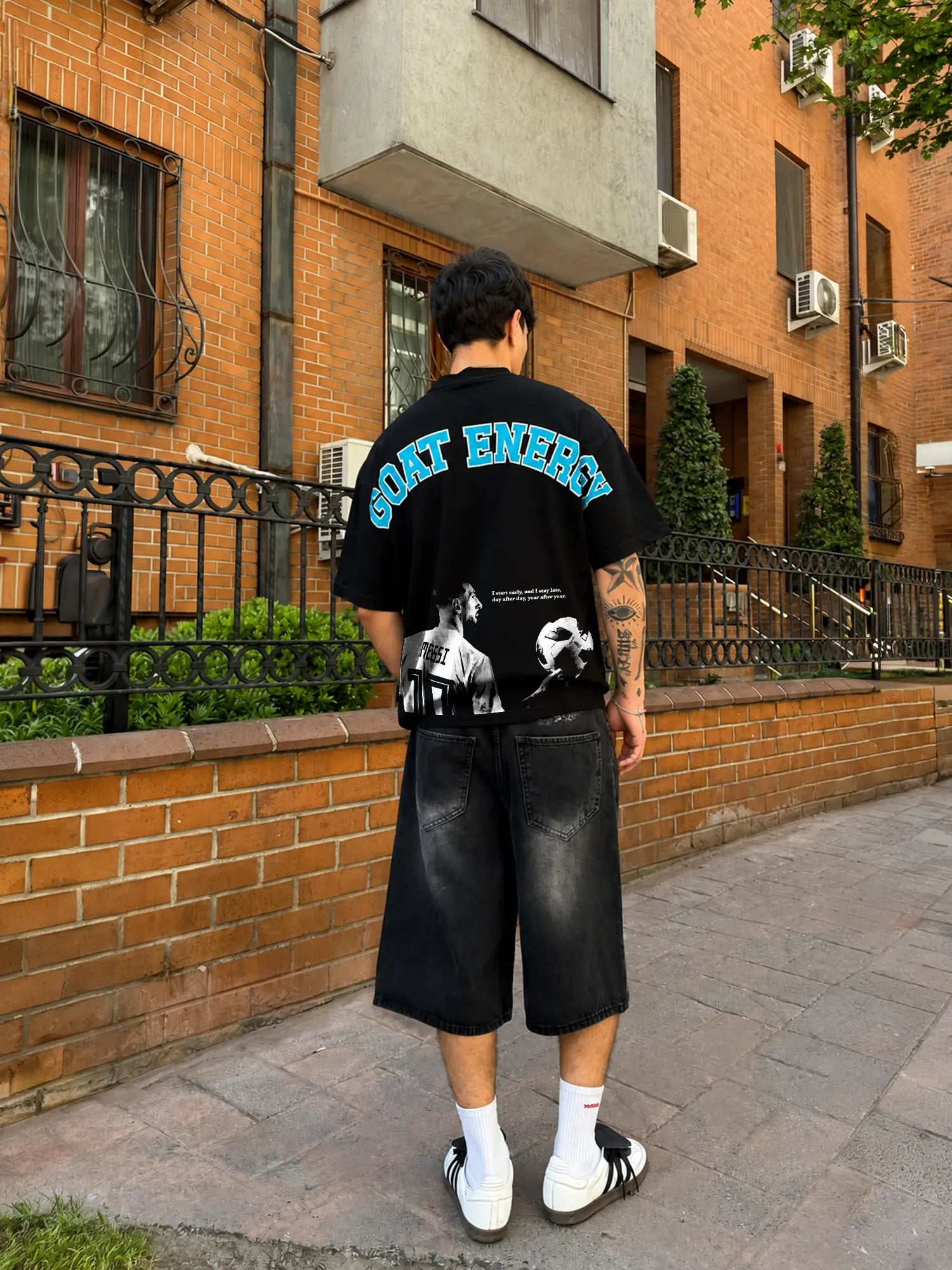 GOD GIFTED Unisex Black Oversized T-Shirt