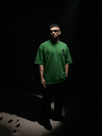 Dark Rose Unisex Green Oversized T-Shirt