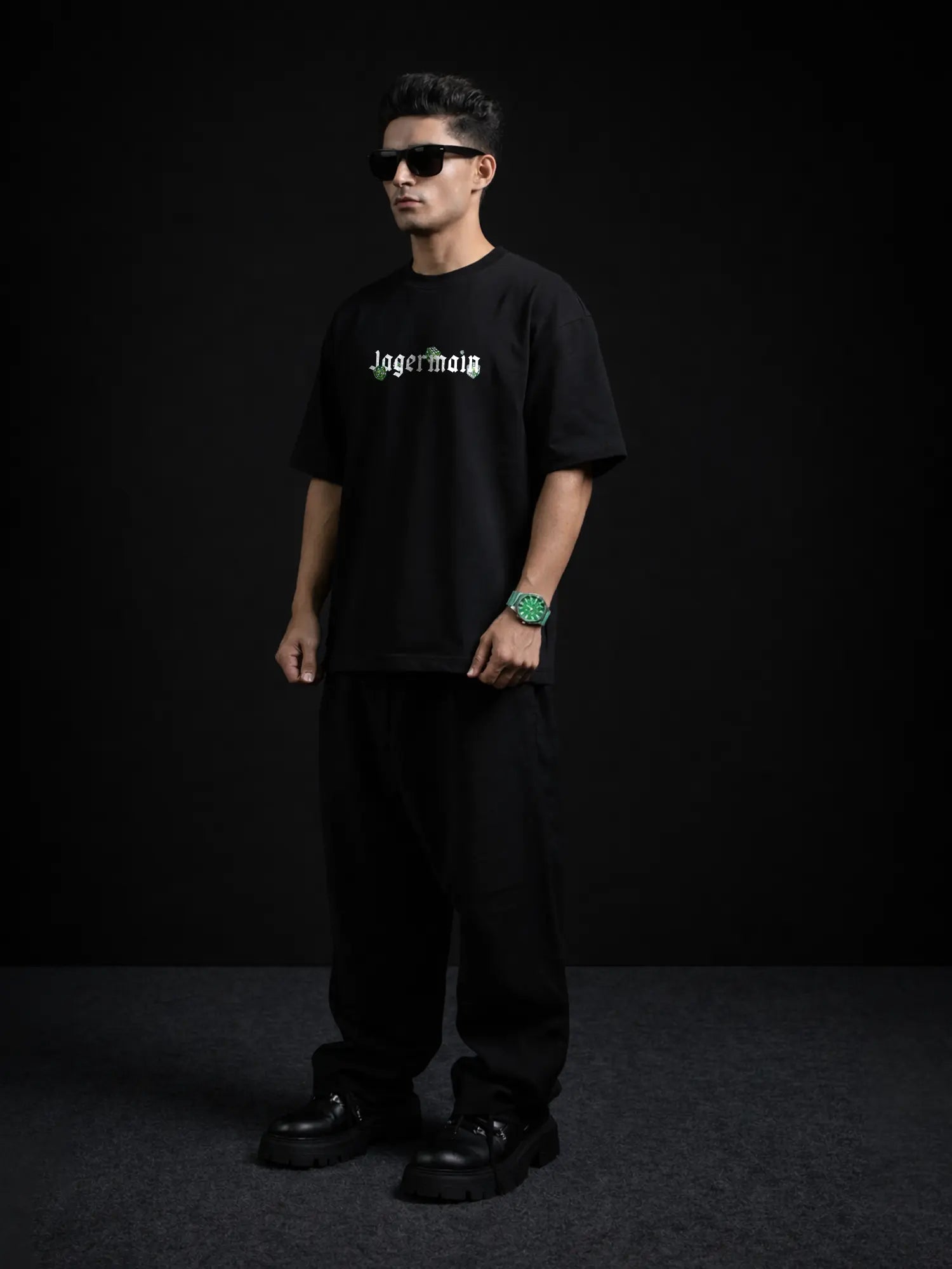 The Baddiemeister Unisex Black Oversized T-Shirt