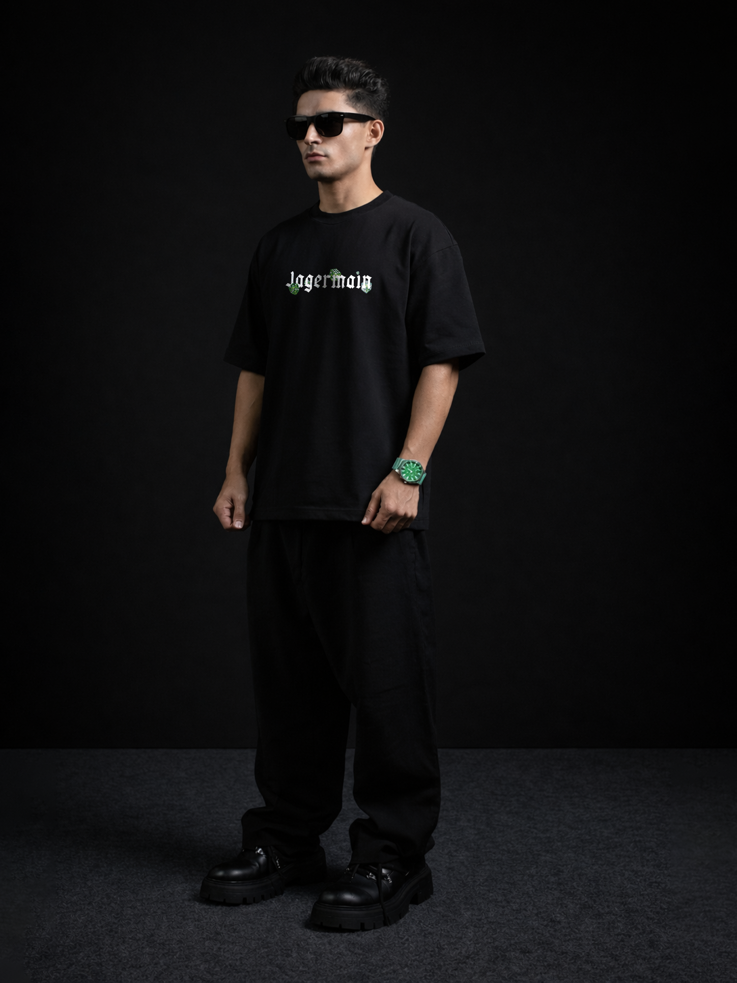 The Baddiemeister Unisex Black Oversized T-Shirt