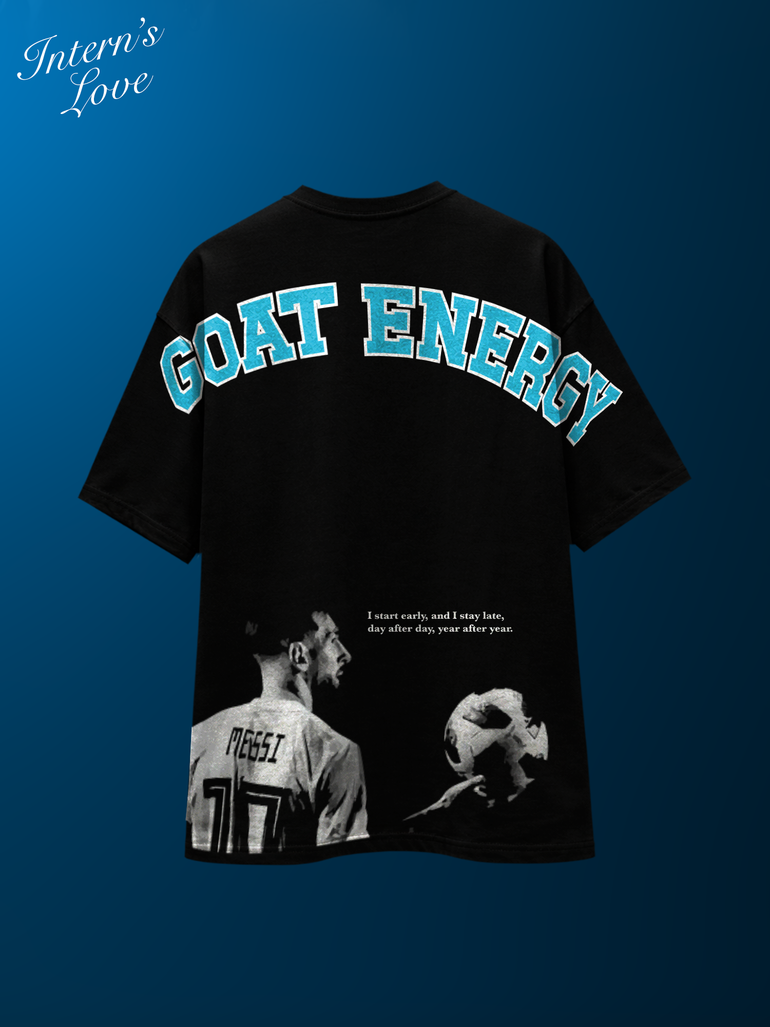 GOD GIFTED Unisex Black Oversized T-Shirt
