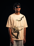 The Silent Apex Unisex Off-White Oversized T-Shirt