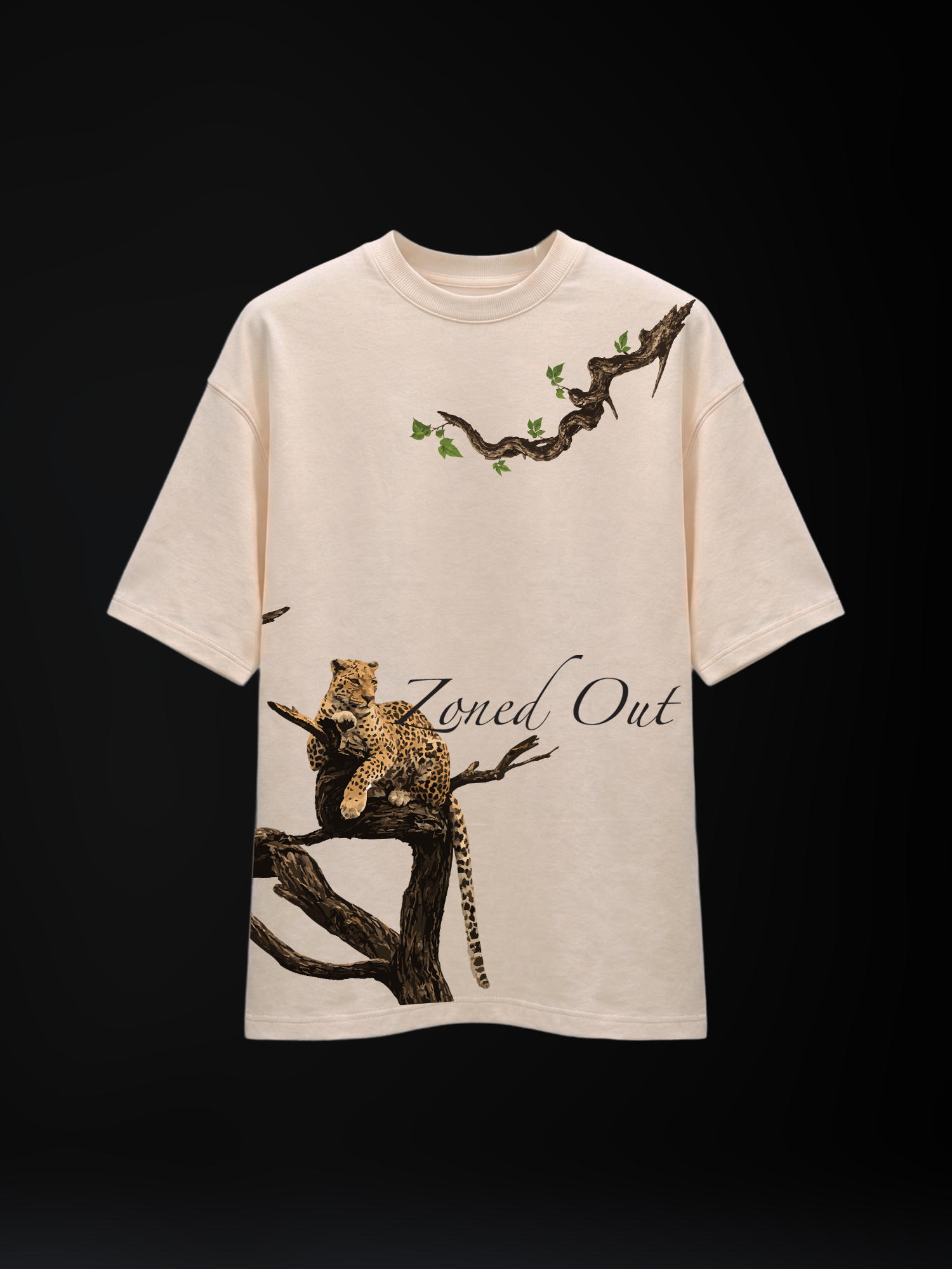 The Silent Apex Unisex Off-White Oversized T-Shirt