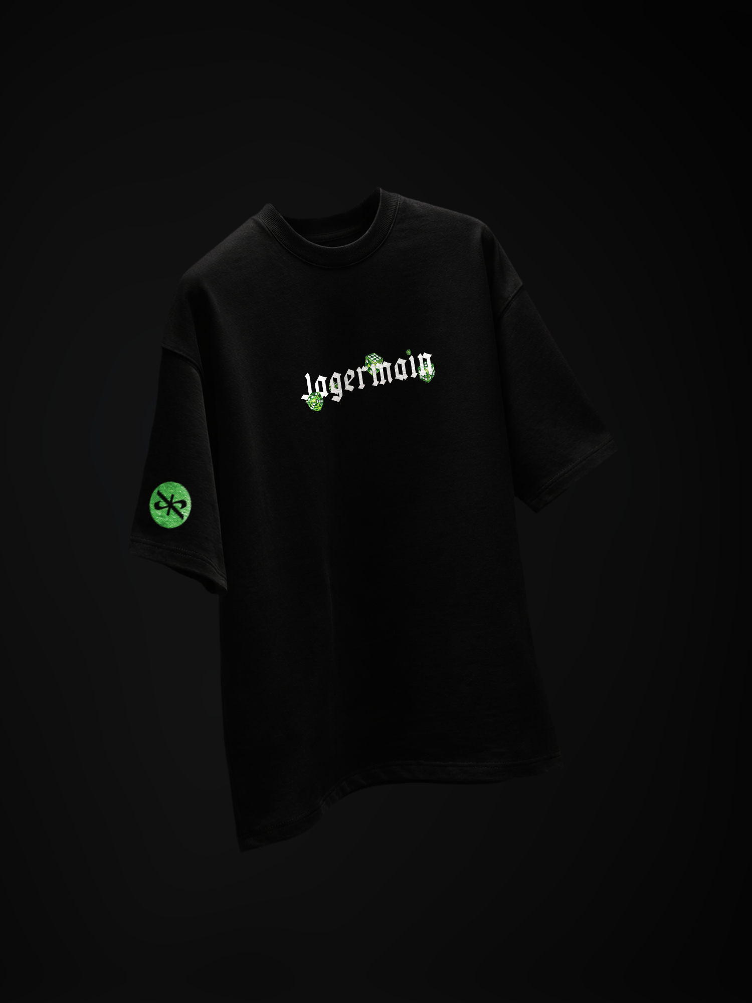 The Baddiemeister Unisex Black Oversized T-Shirt