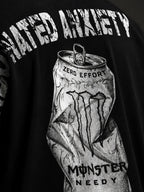 The Monster Energy Unisex Black Oversized Tshirt
