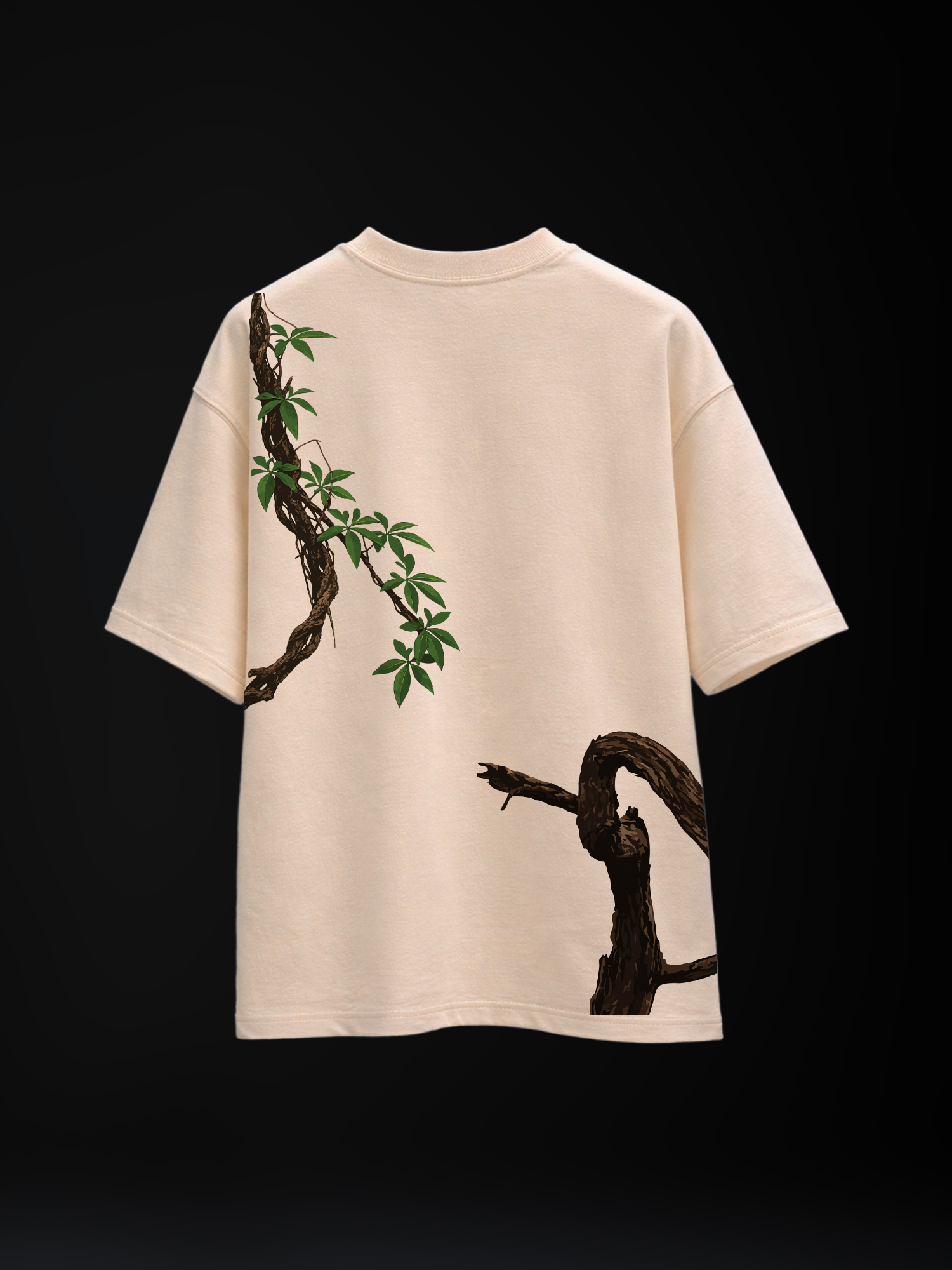 The Silent Apex Unisex Off-White Oversized T-Shirt