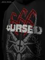 Cursed Soul Unisex Black Oversized Fit Fleece Hoodie
