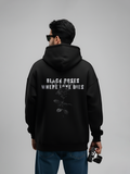 Dark Rose Black Hoodie