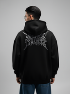 Noble Intentions Unisex Black Oversized Fit Fleece Hoodie