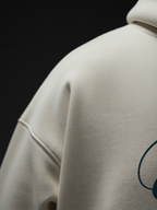 Earned Legacy Unisex Off White Oversized Fit Fleece Hoodie