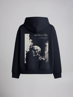 The Ruin Unisex Navy Blue Oversized Fit Fleece Hoodie