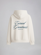 Earned Legacy Unisex Off White Oversized Fit Fleece Hoodie