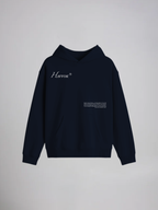 The Ruin Unisex Navy Blue Oversized Fit Fleece Hoodie