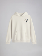Urban Flight Unisex Off White Oversized Fit Fleece Hoodie