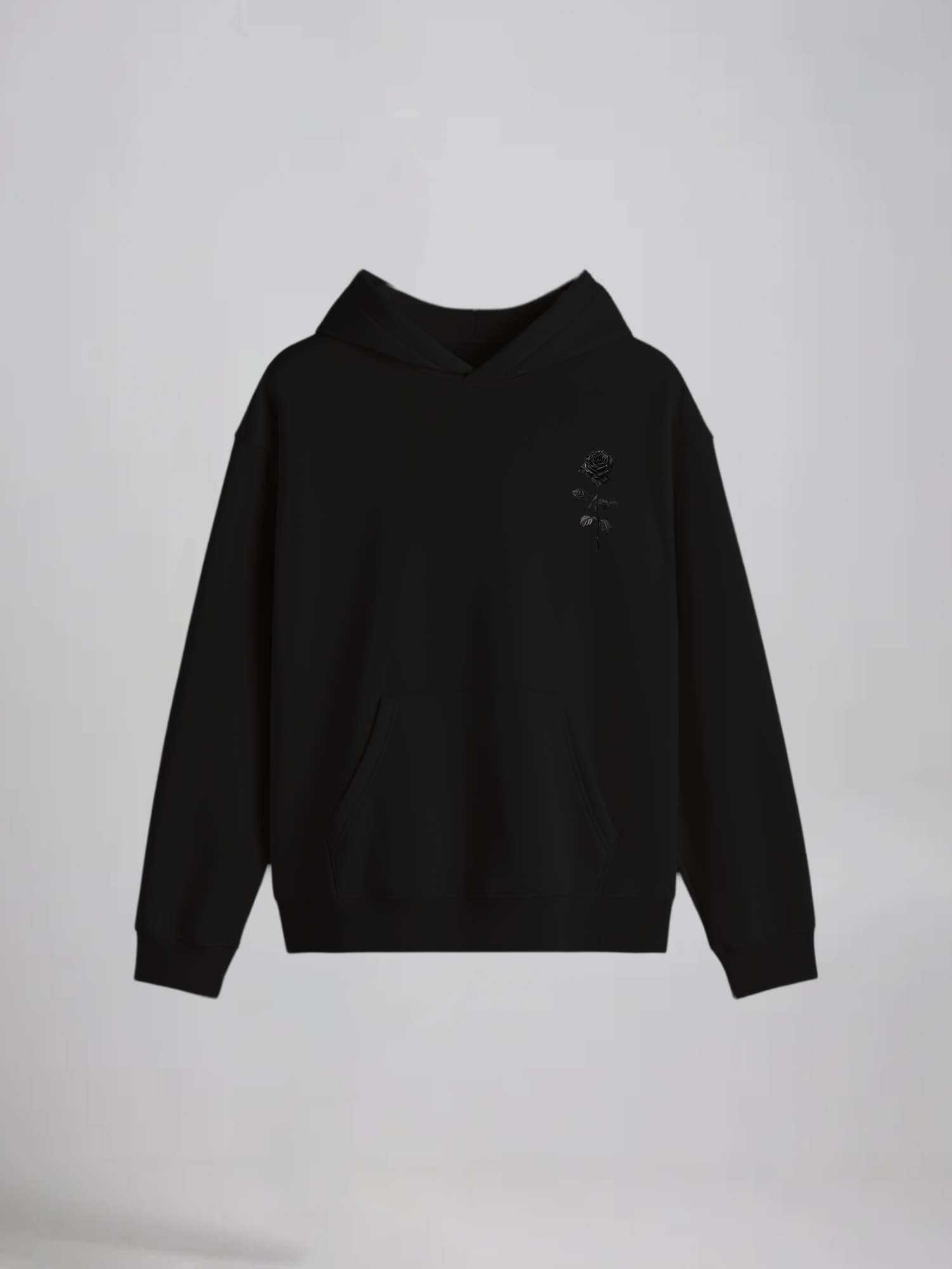 Dark Rose Black Hoodie