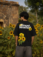 The Sunflower Theory Unisex Black Oversized T-Shirt